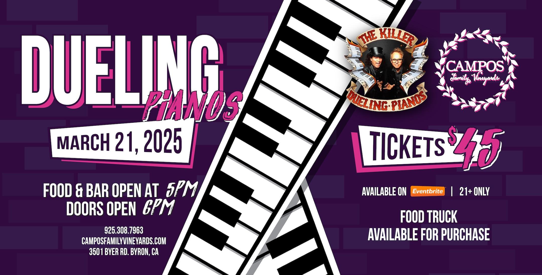 The Killer Dueling Pianos at Campos!